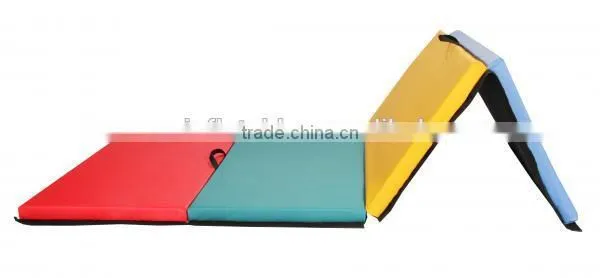 New finished 4 fold gym mat / gymnastic mats for sale