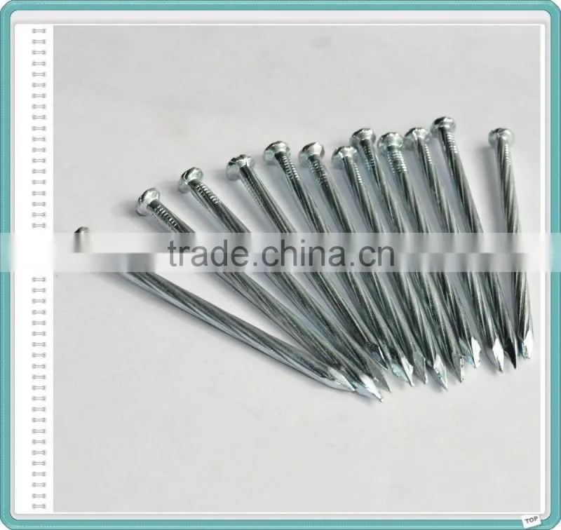 Galvanized Grooved/Angular Spiral Concrete Construction Nails