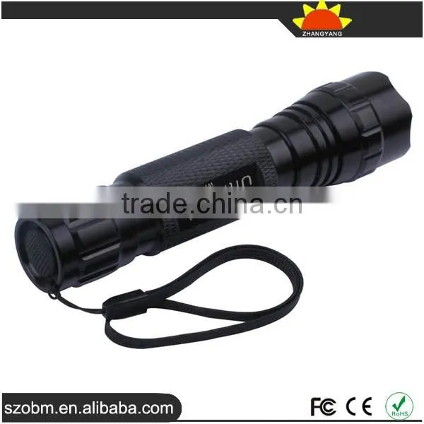 Hot Sale WF-501B high power 395-400nm 1W UV Flashlight Torch