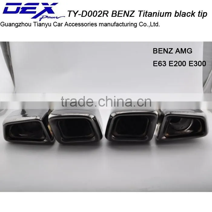 Car titanium black tip ben z e63 w221 exhaust pipe