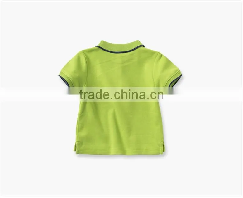 100% cotton custom design kids t-shirt wholesale baby polo t-shirt