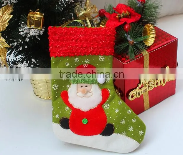 China supplier wholesale good quality Christmas Decorative Socks,new design christmas gift sock