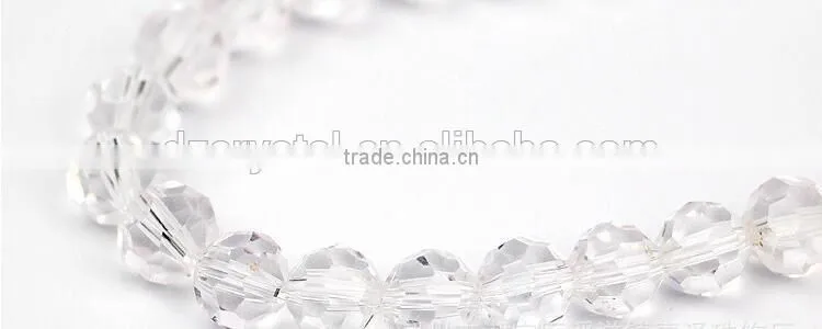 32 faces round crystal bead one hole bead for bracelet