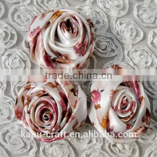 Cute handmade satin ribbon flowers bows rosettes