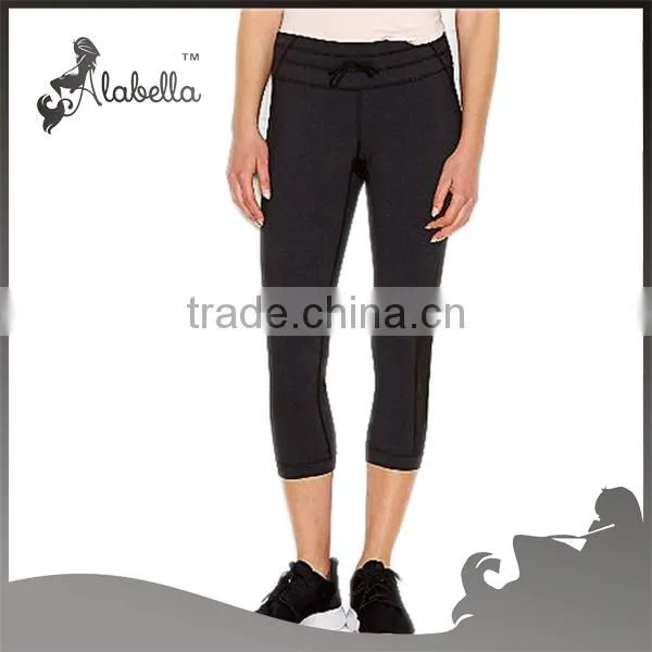 Ladies fitness fabric girls pants women capris