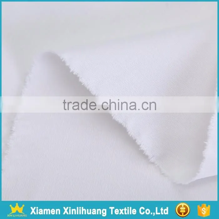 China Woven Textile White Color 100% Cotton Plain Fine Canvas Fabric