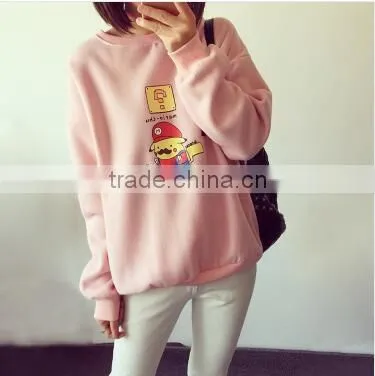 wholesale thick warm autumn winter harajuku pullover women hoodies