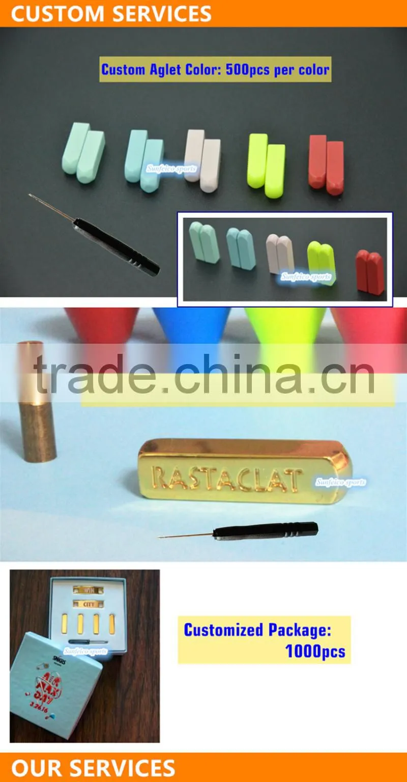 (MOQ:100pcs) Yeezy Lace with Screw Metal Tips including Tiny Screws & Free Screwdriver - Customized Screw on Lace Aglet - 25 mm