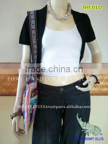 Thai Embroidered HMONG Hill Tribe Tote Hand Bag