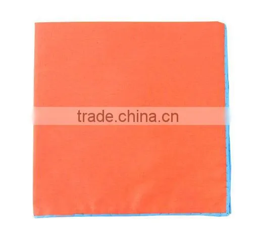 contrasting edges men's cotton handkerchiefs