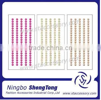 DIY new product half pearl sticker gem sticker