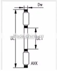 Thrust needle roller bearing metric size bearing AXK 90120