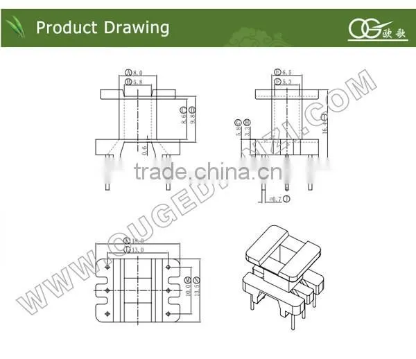 EI1915 bobbin coil
