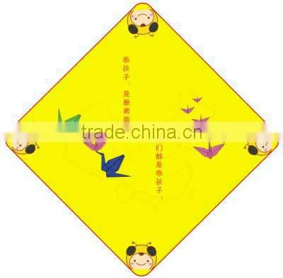 yellow printed handkerchief