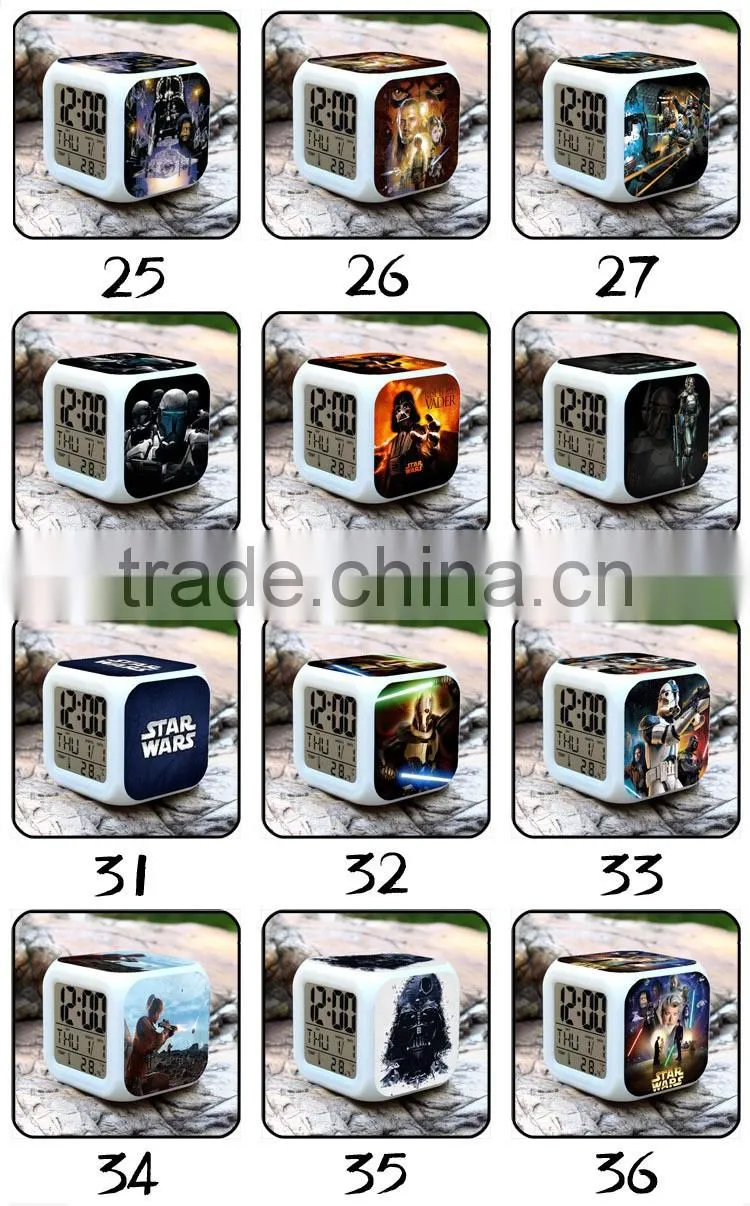 Hot Movie Zootopia LED Alarm Clock, Wide Hopps Digital Alarm Clock, Zootopia Cartoon Clock for Kids