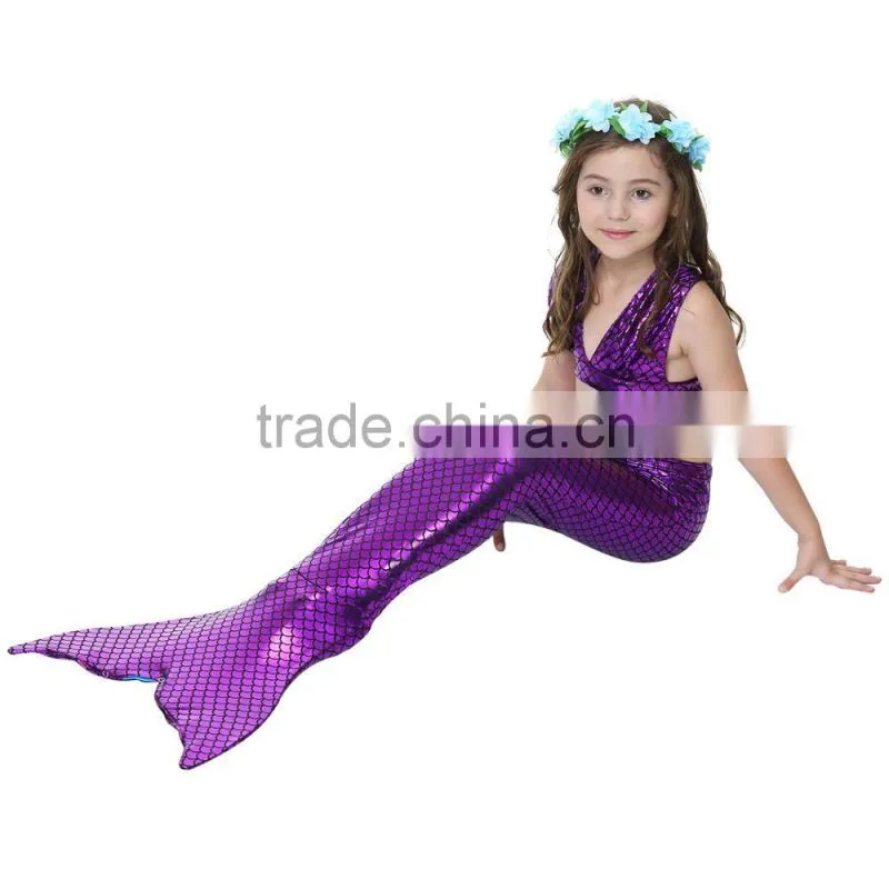 Fairy costumes for girls beach holiday Mermaid fashion bikini sets 3PC