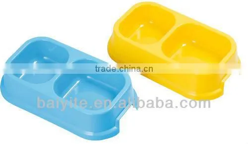 plastic pet double bowl,dog bowl