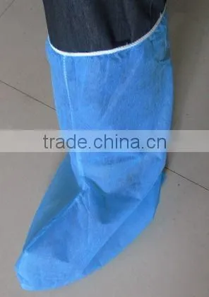 Disposable boot cover with elastic