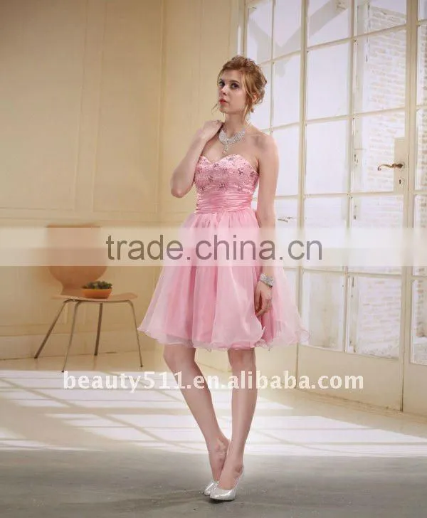 Astergarden Immediately Delivery Pink Beaded Graduation Dress EK25