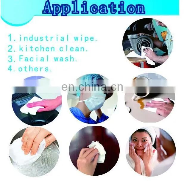 kitchen use wave printed spunlace nonwoven with multicolor