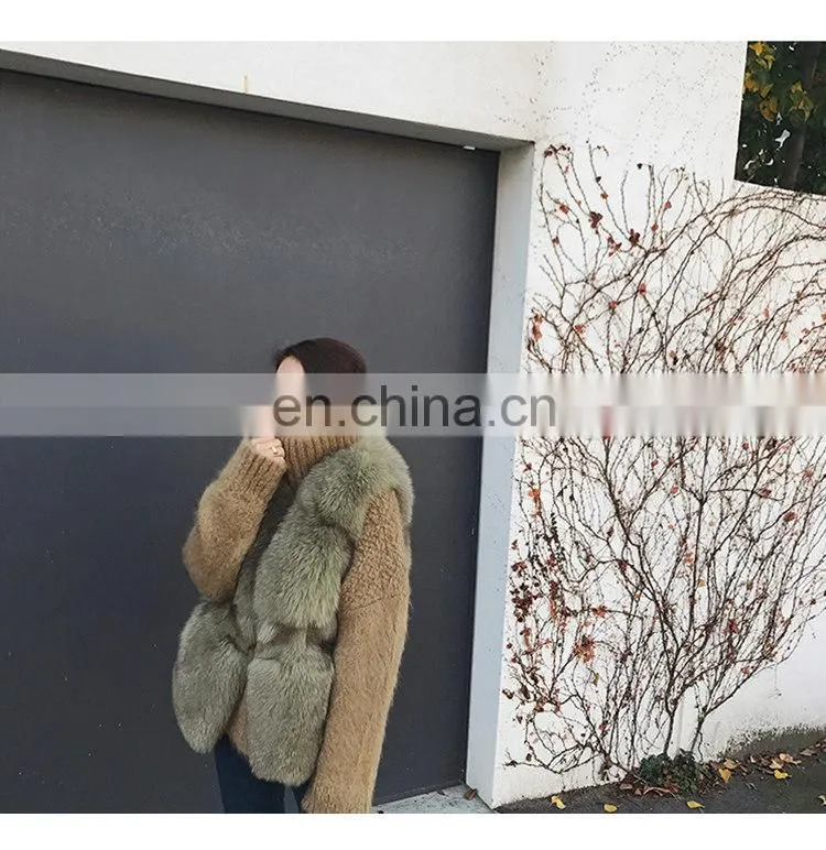 Factory Wholesale Fashion New Style Classical Pattern Lady Fur Waistcoat Fur Gilet Fox Fur Vest