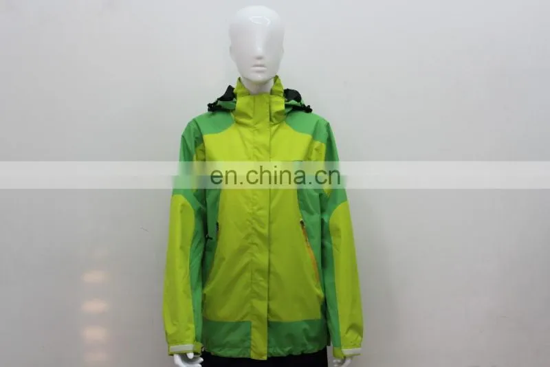 waterproof windproof breathable 3 in 1 outdoor jacket,3-layer breathable and waterproof fabric