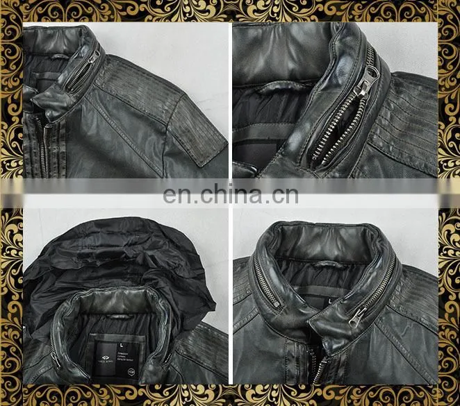 2015 new model designer buffalo leather jacket