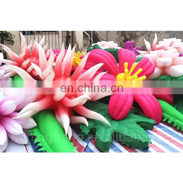 Waterproof oxford cloth romantic inflatable flower for wedding decoration
