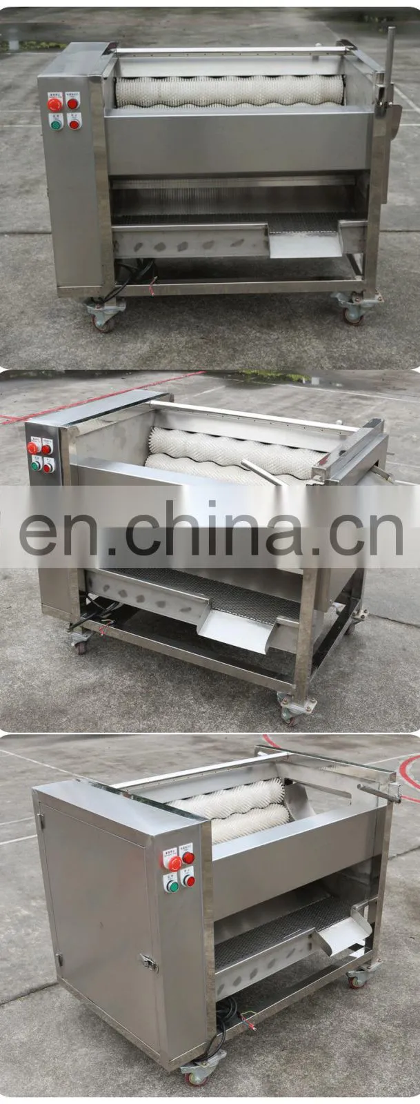 Small type brush washing machine fruit and vegetable sweet potato cleaning machine potato peeler machine