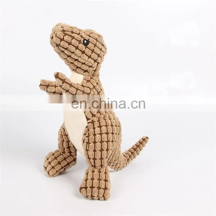24cm height dinosaur shaped squeaky pet dog toys for large pets