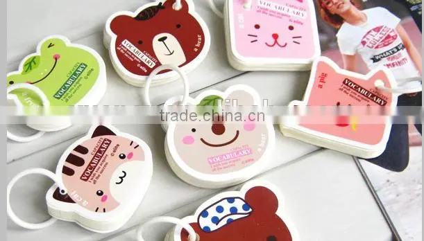 NEW hot sale cute die cut mini animal shape sticky notes for kids