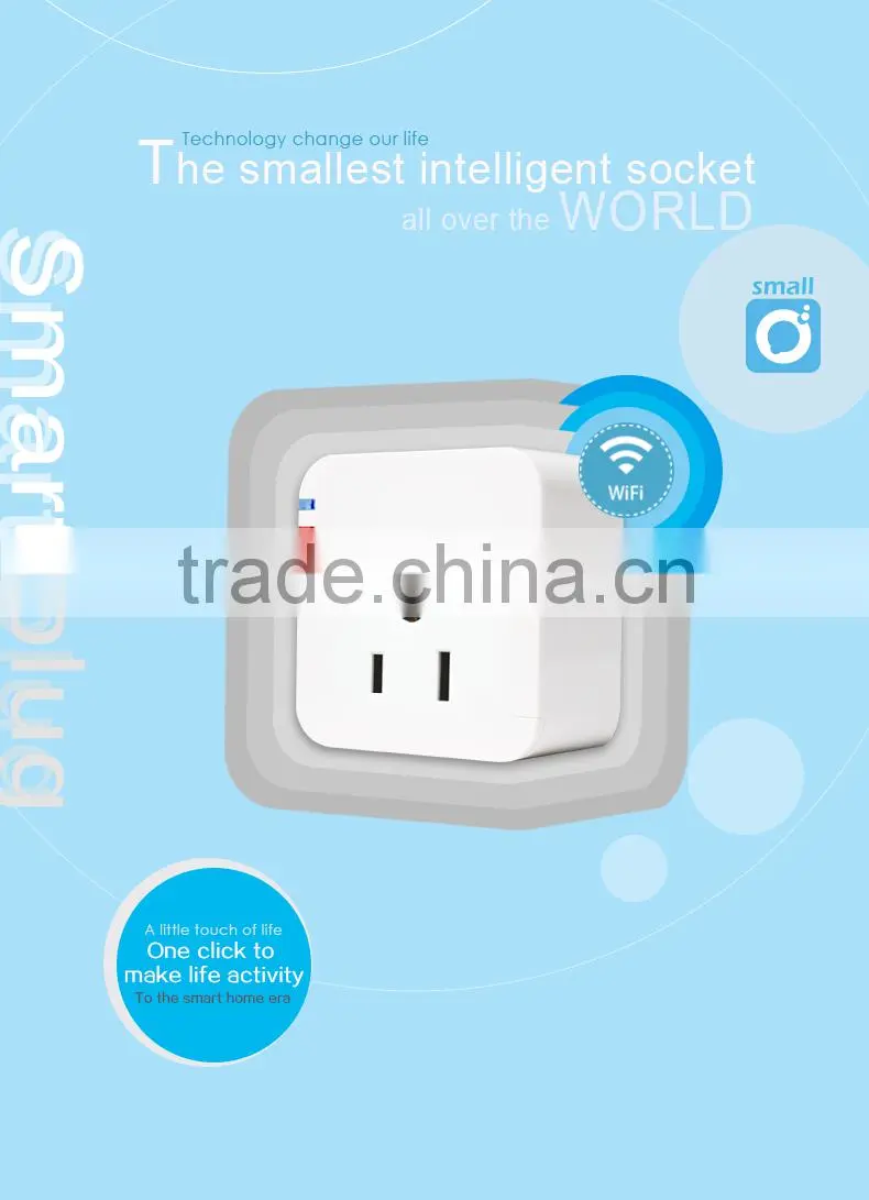 mini portable power bluetooth wifi wireless wall light American USA standard smart plug socket
