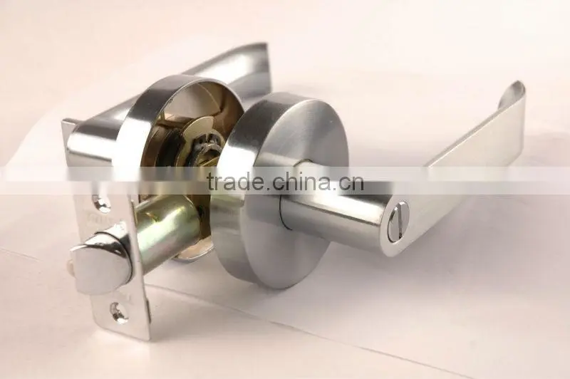 6932SN-BK:TRUST Zinc alloy Heavy-duty Tubular Privacy Lever Lock