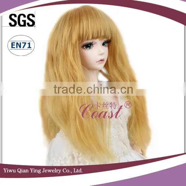 best wholesale beautiful blond mohair bjd doll wigs