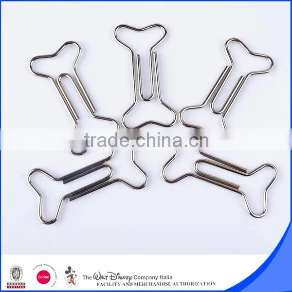 Custom shape paper clip bone shape