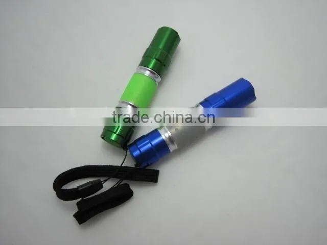 1 led 0.5W mini flashlight torch powered by AA battery