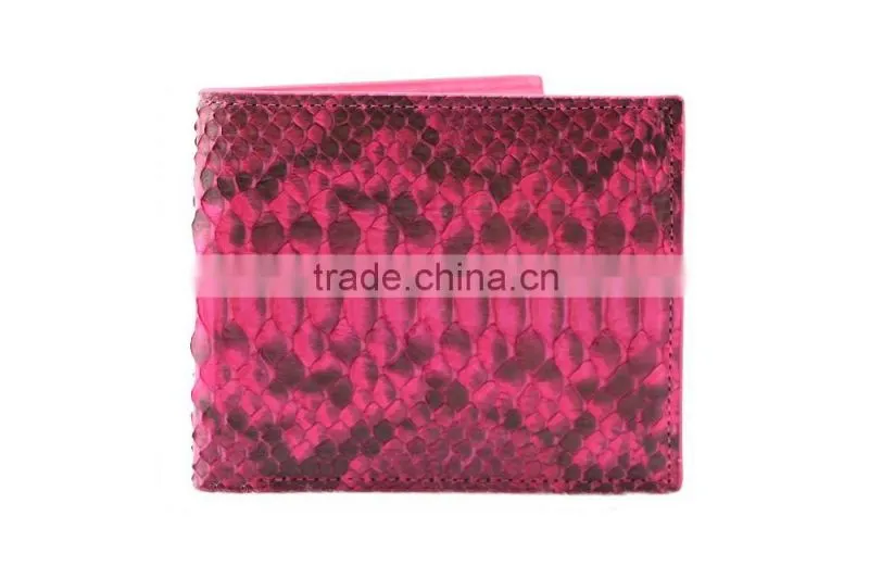 Custom Logo High Quality Genuine Real Python Snake Skin Leather Travel Card Holder Wallet