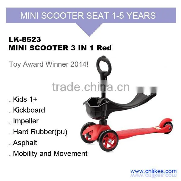 mini wholesale kick 3 in 1 scooter