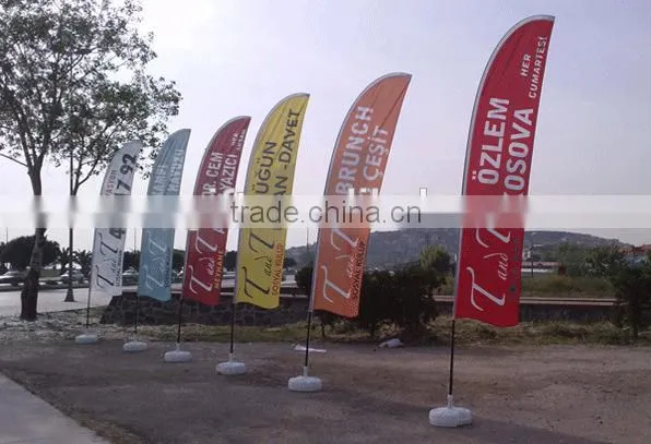 Beach flag bases Teardrop banner flag guangzhou