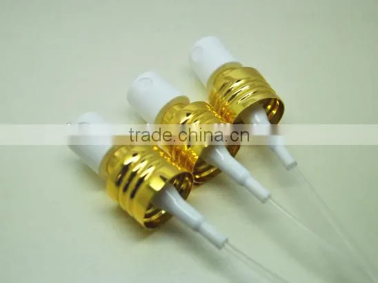20/410 shiny golden screw mist pump sprayer