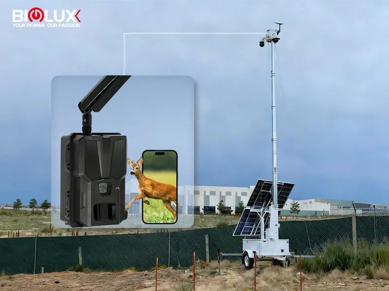 Trapper Camera System On Mobile Solar Tower