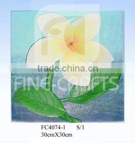Flower wall plaque decoration
