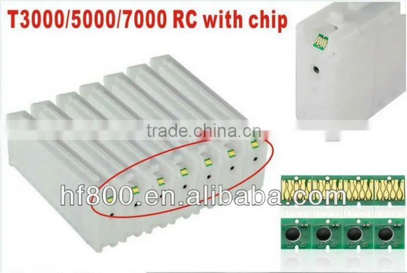 Refillable ink cartridge for Epson SureColor T3000 T5000 T7000 700ml with auto reset chip