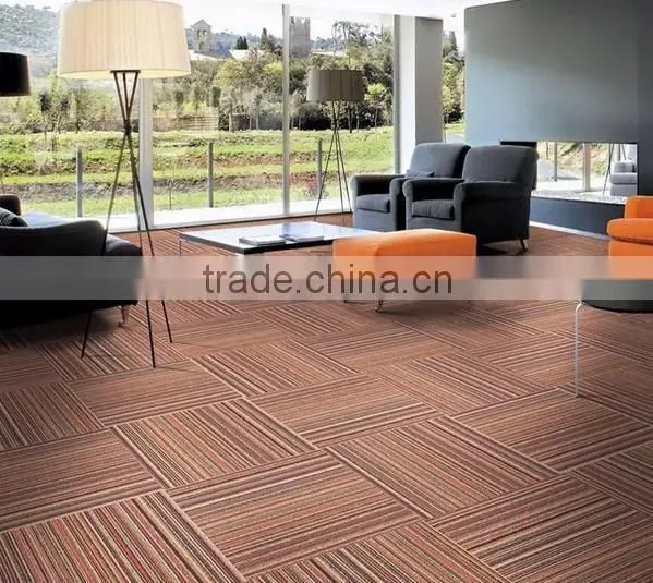 cut pile striped wall to wall carpet