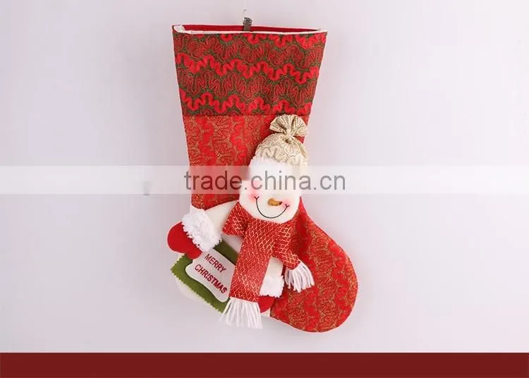 20 Inches Hot Selling Colorful Wholesale Animal Head Plush Christmas Stocking
