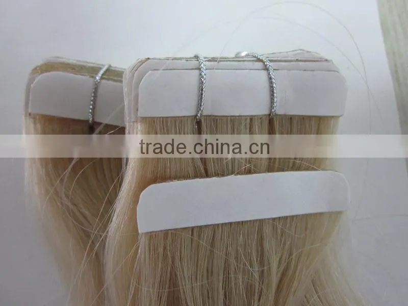 European 100% remy human tape hair extension