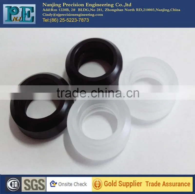 Custom high precision black small plastic wheels