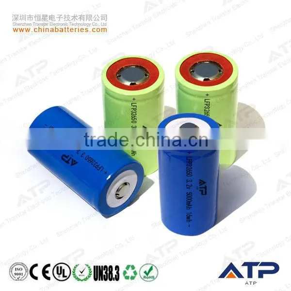IFR32650 3.2v 5000mah lifepo4 battery cell / rechargeable battery 32650 5ah