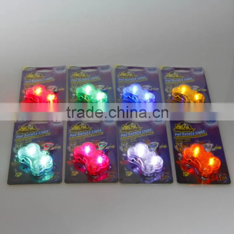 Anti-losing Pet Supplies Led Light Pendants Bone Shaped Dog Tags