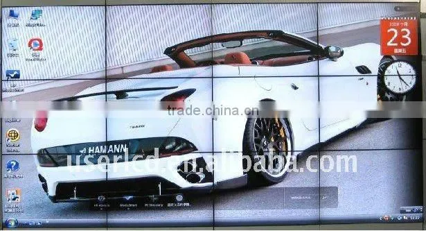 46 inch LCD video wall with narrow bezel 7.3mm